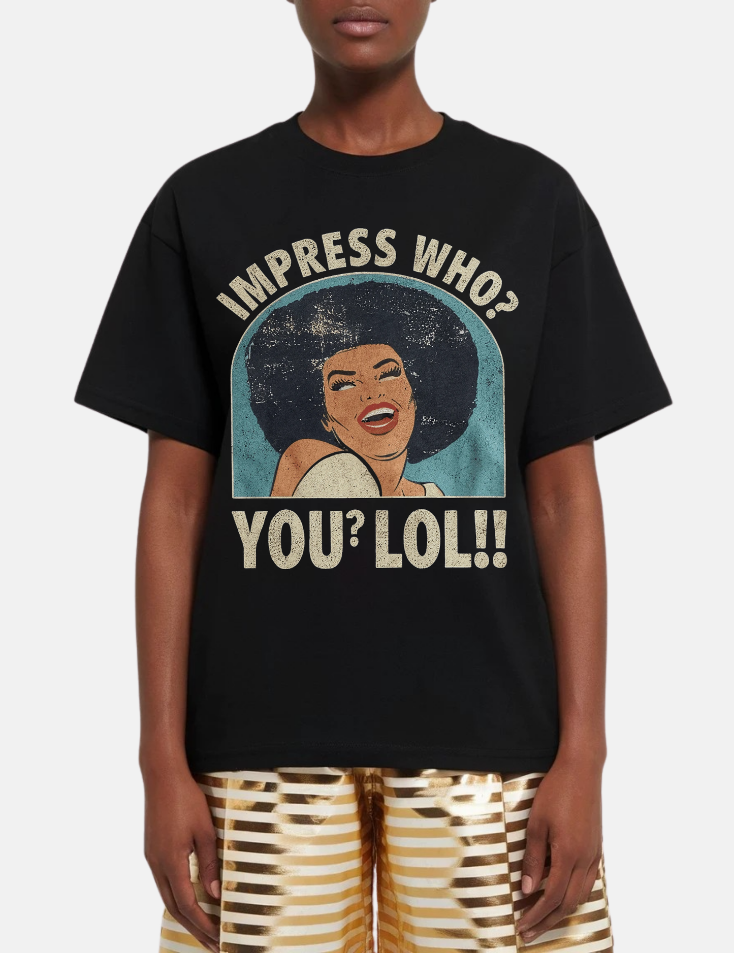 Unbothered Afro Queen Graphic Tee