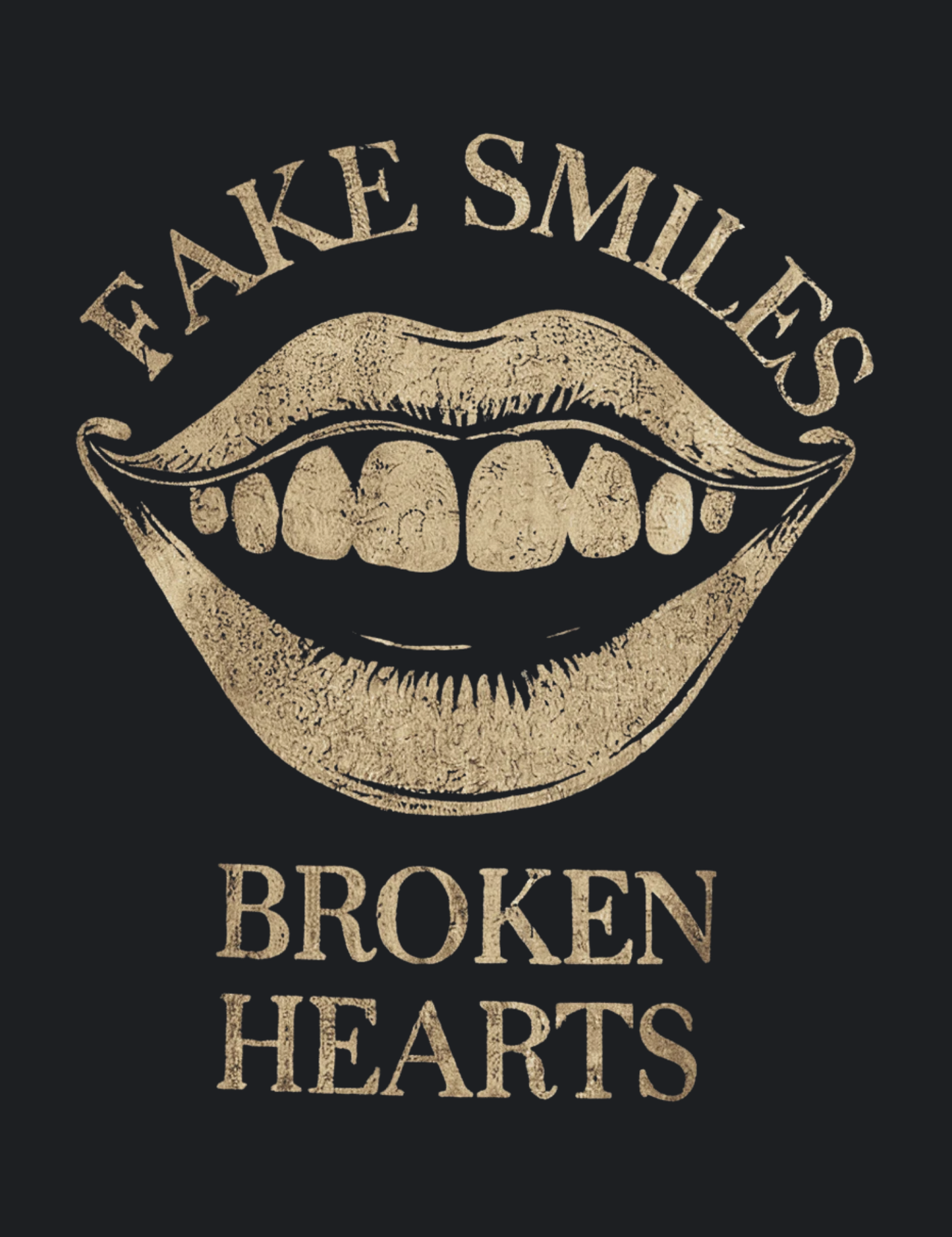 Fake Smiles Broken Hearts Graphic Tee