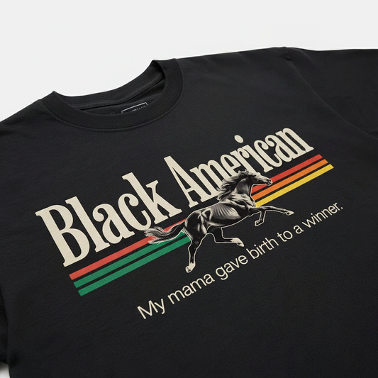 Black American Tee