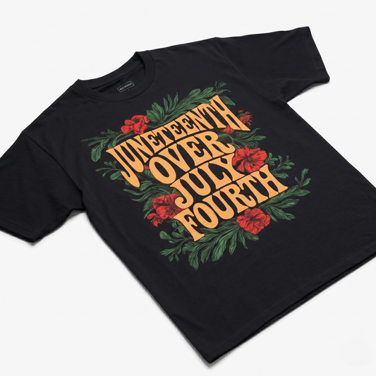 Juneteenth Over July Fourth Tee