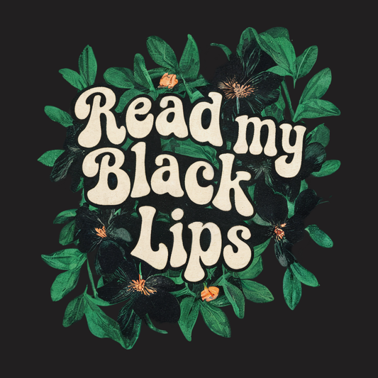 Read My Black Lips Tee
