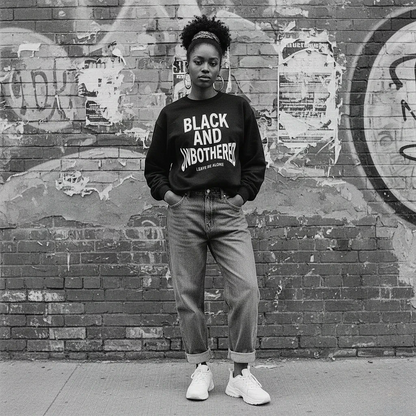 Black And Unbothered Sweatshirt