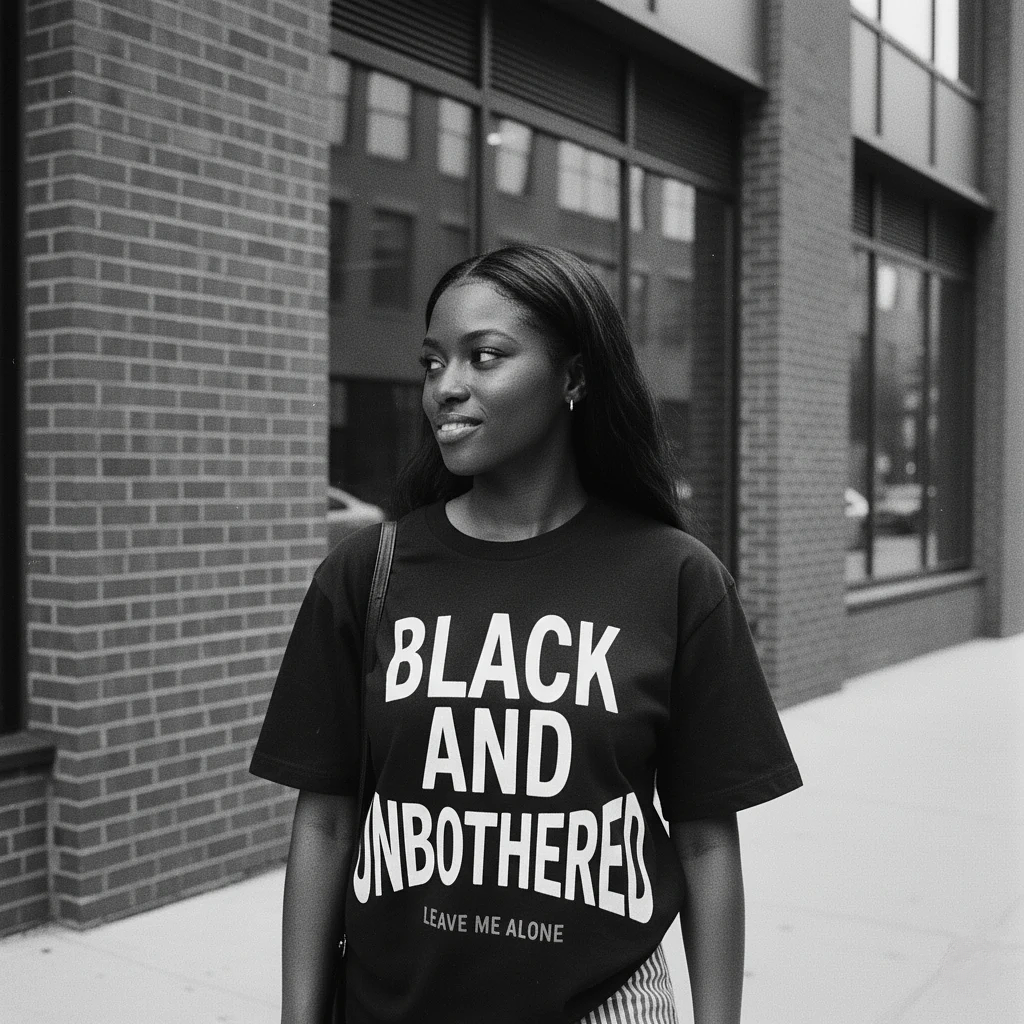 Black And Unbothered Tee