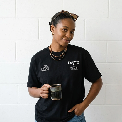 Educated x Black Tee
