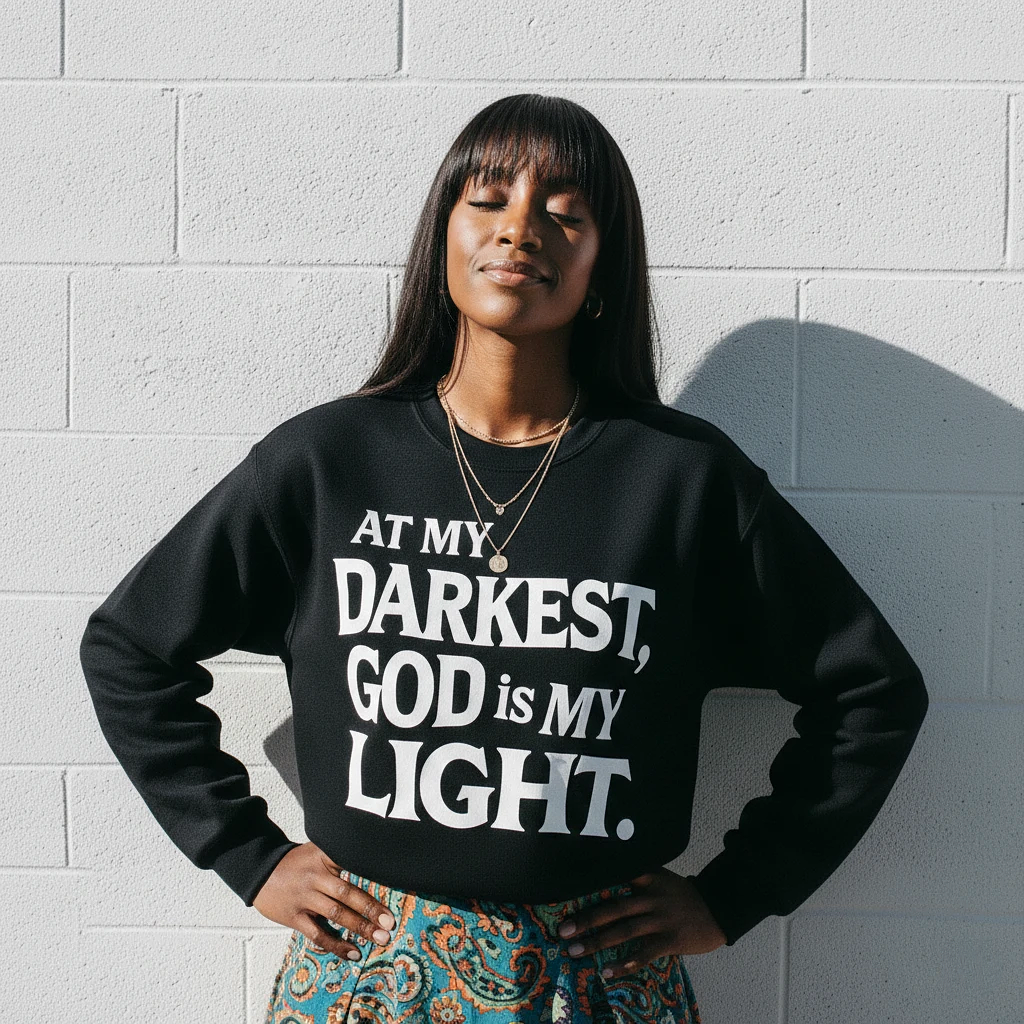 God Is My Light Sweatshirt
