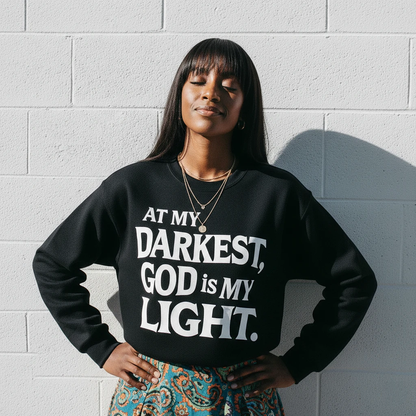 God Is My Light Sweatshirt