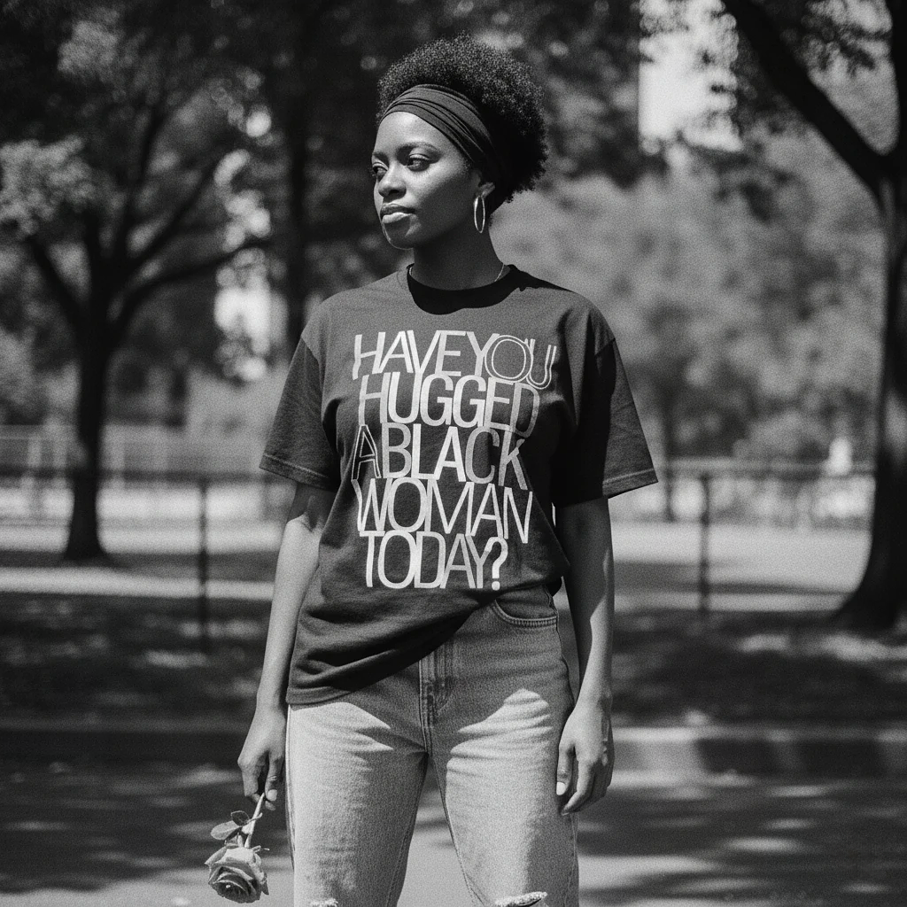 Hugged A Black Woman Tee