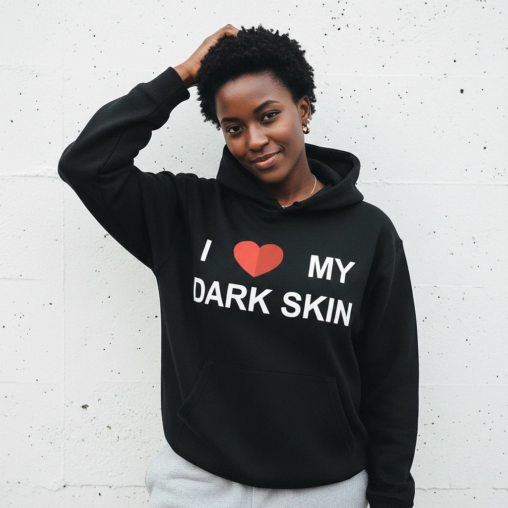 I Love My Dark Skin Hoodie