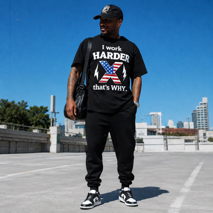 I Work Harder Tee