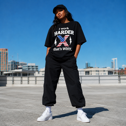 I Work Harder Tee