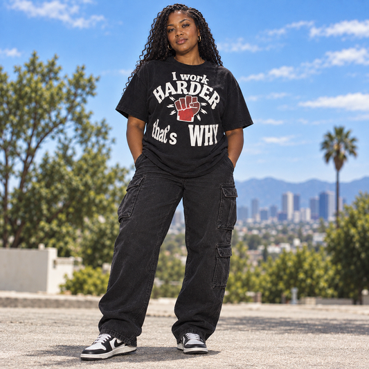 I Work Harder Tee