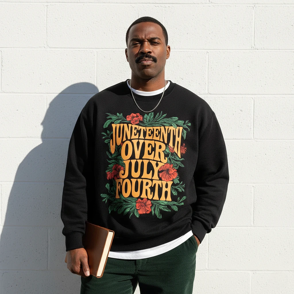 Juneteenth Over July Fourth Sweatshirt
