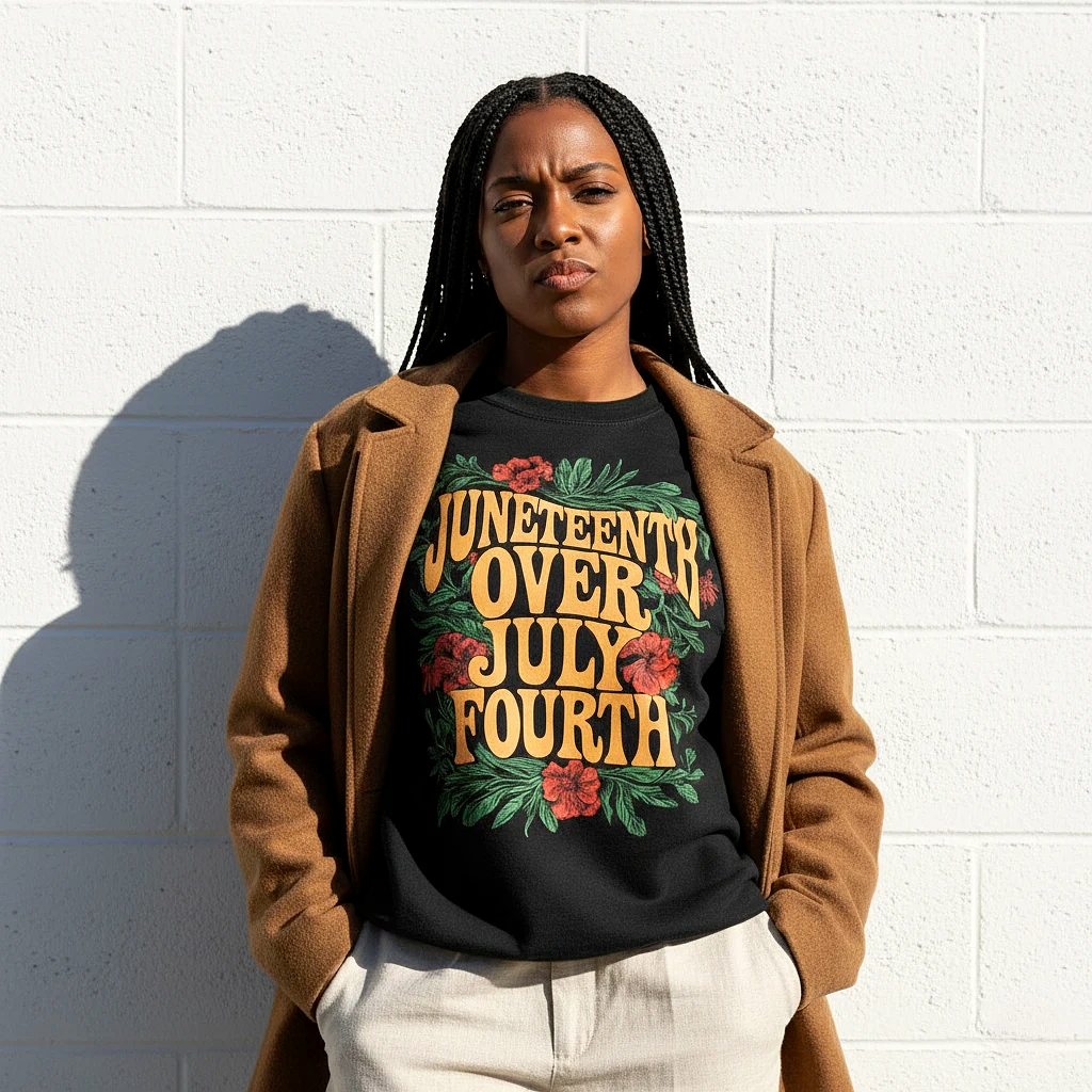 Juneteenth Over July Fourth Sweatshirt