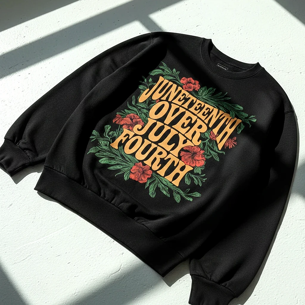 Juneteenth Over July Fourth Sweatshirt