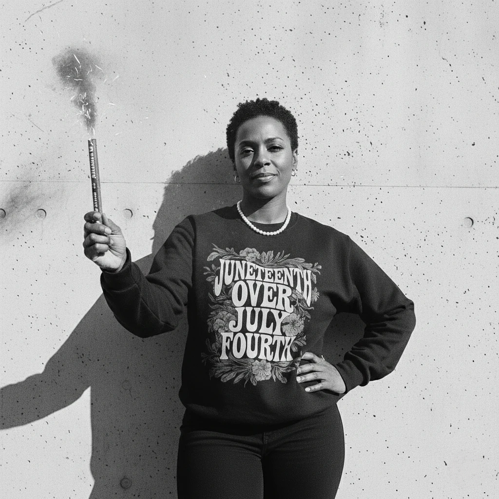 Juneteenth Over July Fourth Sweatshirt