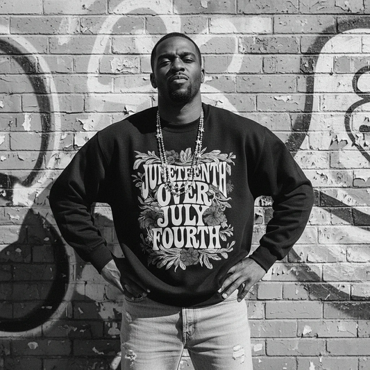 Juneteenth Over July Fourth Sweatshirt