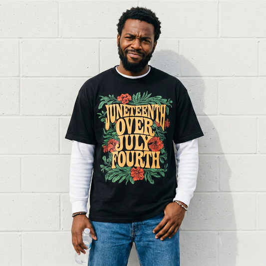 Juneteenth Over July Fourth Tee