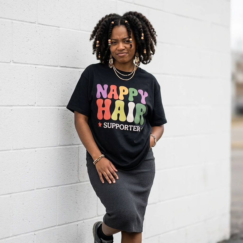 Nappy Hair Supporter Tee