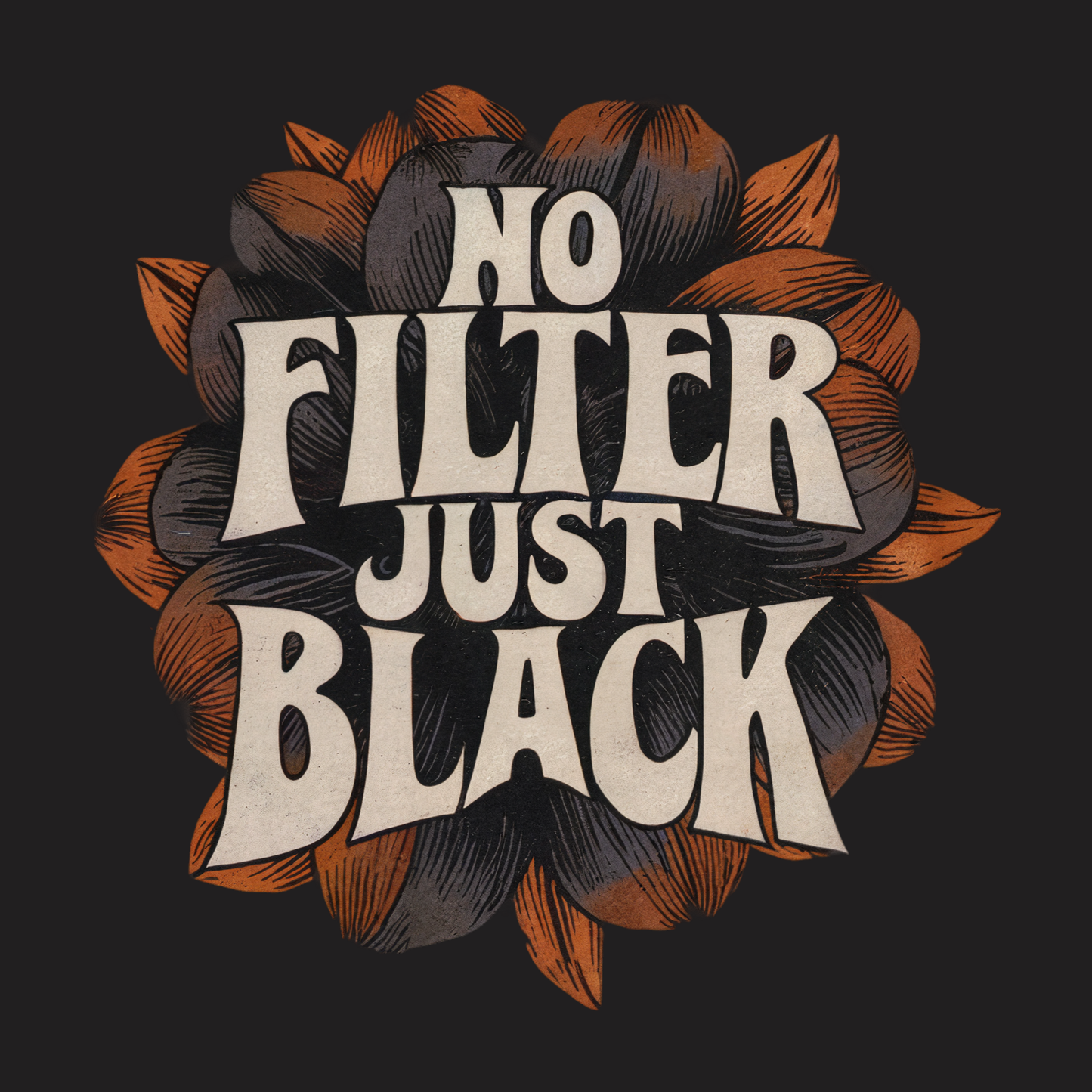 No Filter Just Black Tee