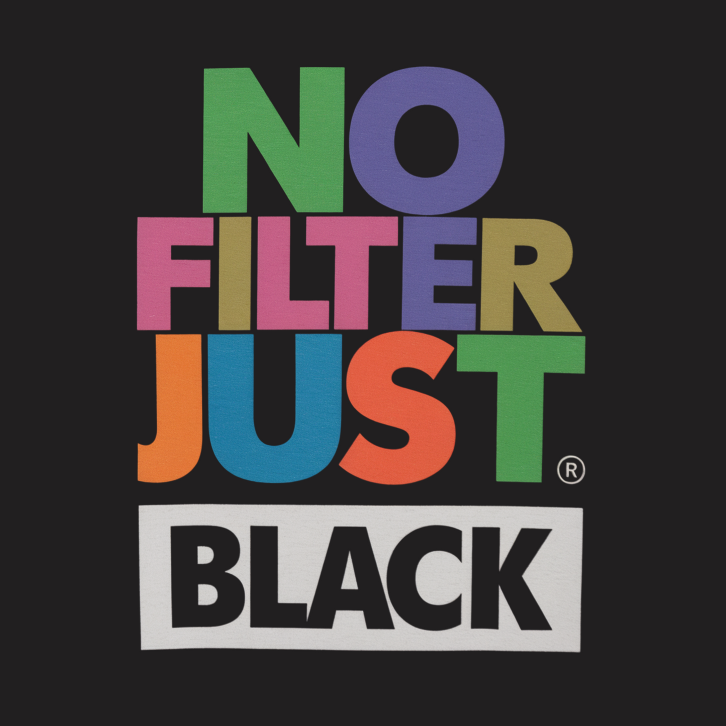 No Filter Just Black Sweatshirt