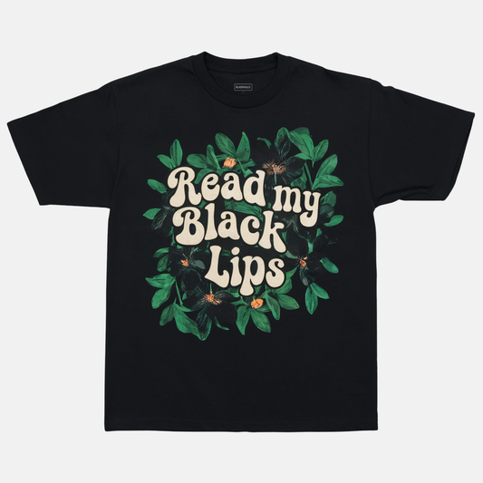 Read My Black Lips Tee