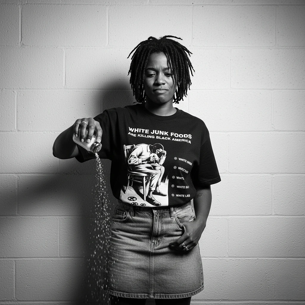 White Junk Foods Tee